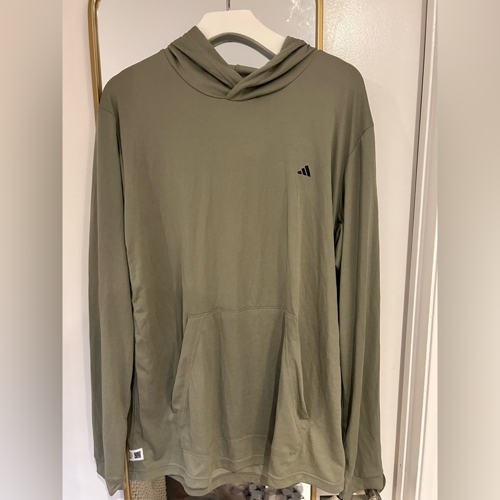 Adidas athletic long sleeve men's large new workout running